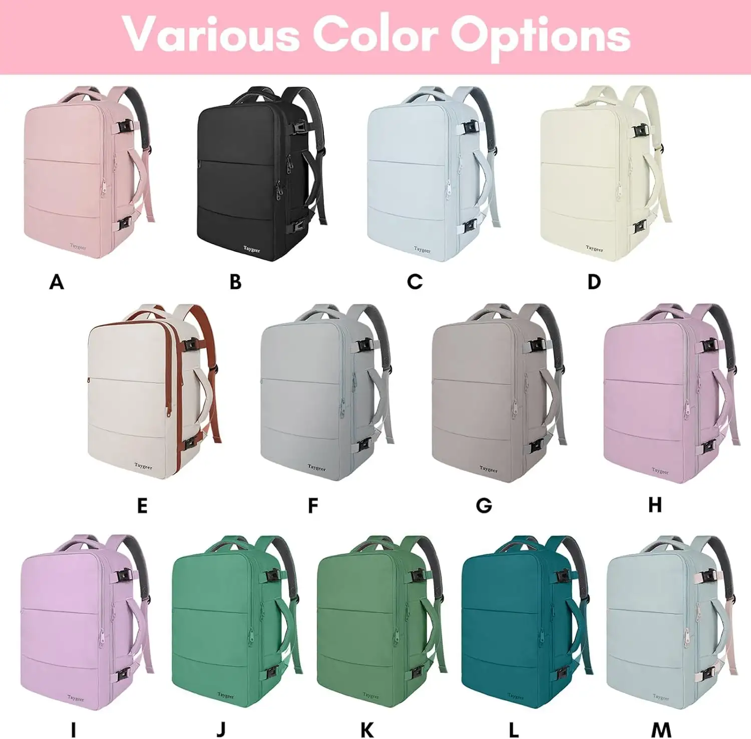 Taygeer Travel Backpack for Women - 71iahir4ul._ac_sl1500_
